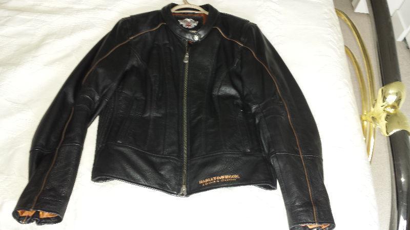 Harley Davidson Womens large 105 Anniversary leather jacket