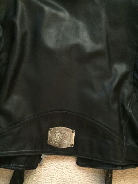Vintage Men's Leather Parasuco Jacket - XL (approx size 46-48)