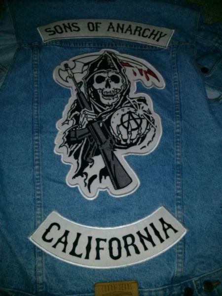 Kit patches sons of anarchy & marteau