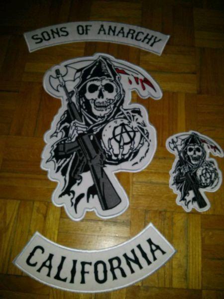 Kit patches sons of anarchy & marteau