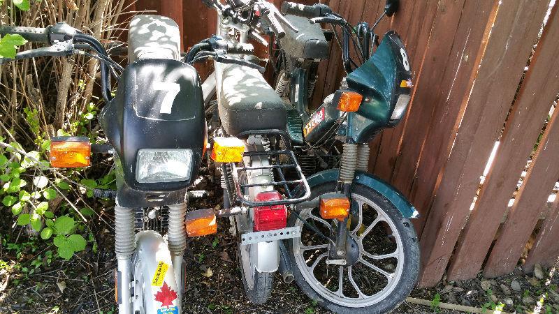 Three Tomos Kick Start Mopeds (Package Deal)