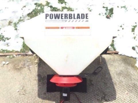 Power blade 12vdc ATV spreader