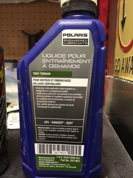 Polaris 4x4 hub and clutch oil