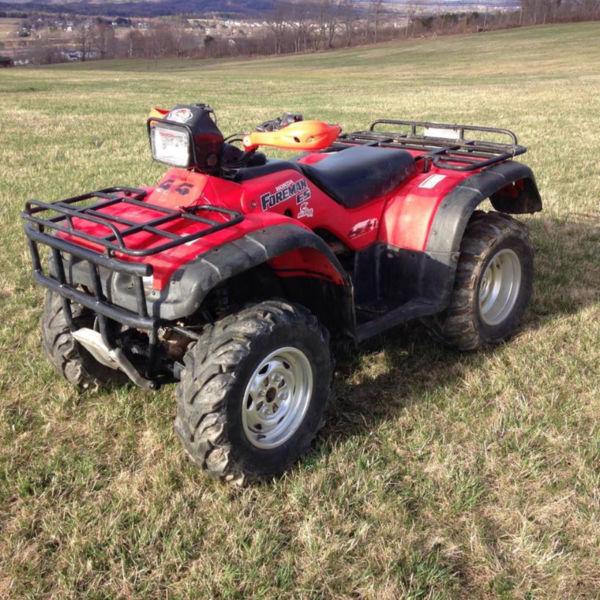 2002 Honda foreman 450es 3200$ OBO