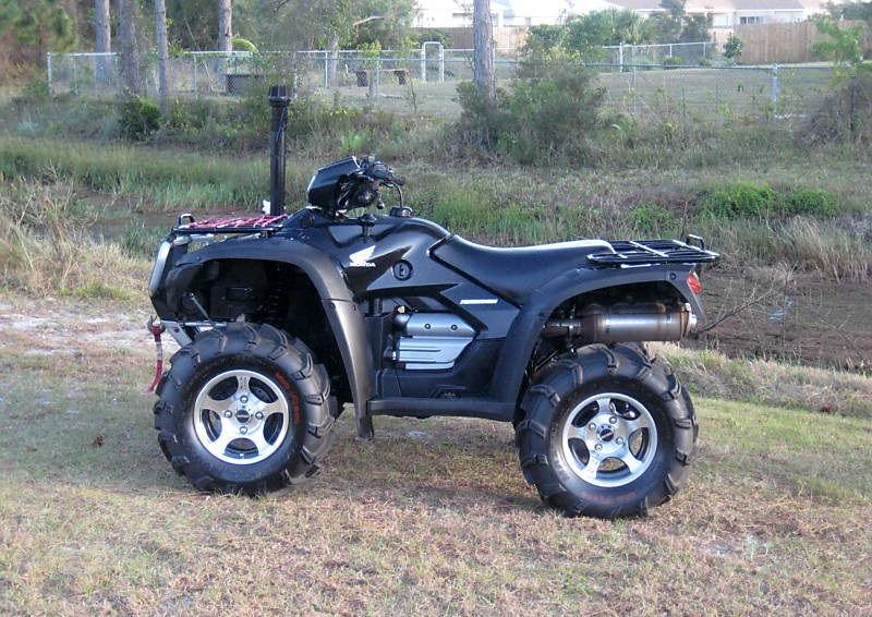 Two ATV's 2006 Honda Rubicons white Trailer