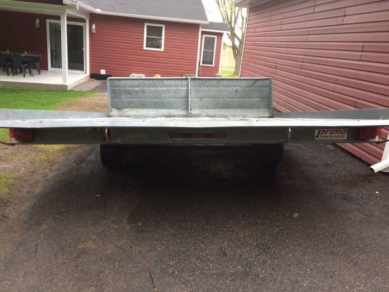 Double Northern trail snowmobile trailer