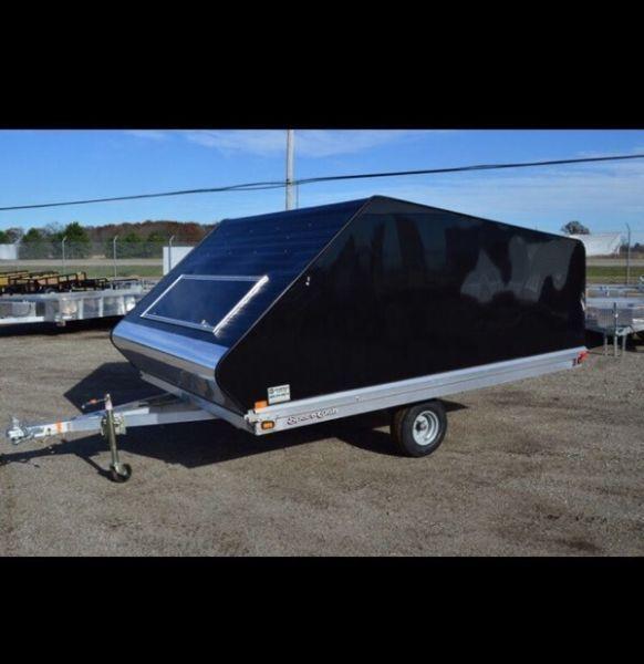 2010 BLUE WATER DOUBLE ENCLOSED SNOWMOBILE TRAILER