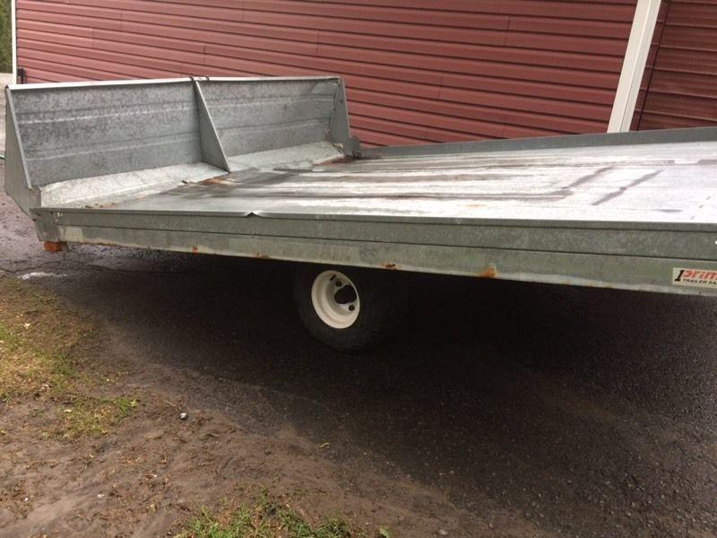 Double northern trail skidoo trailer
