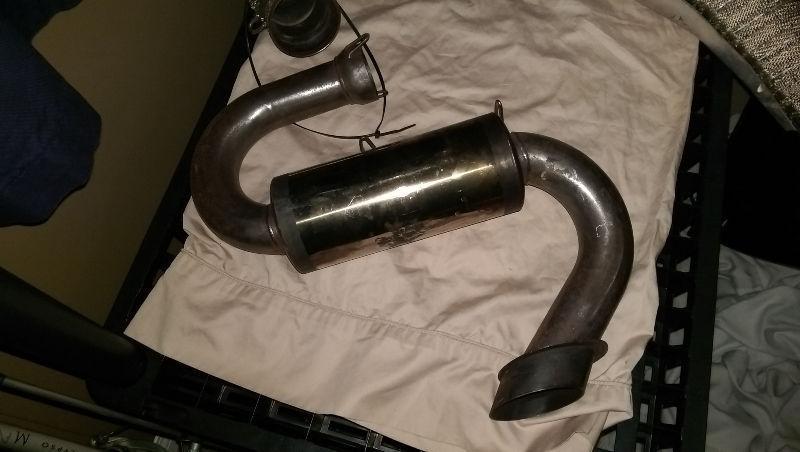 Polaris RMK Stock Exhaust and Can