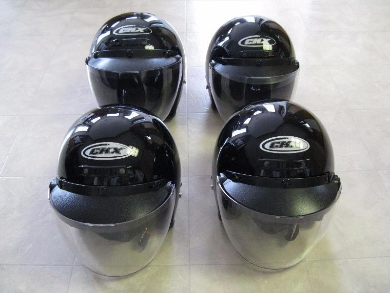 ATV/Dirt Bike/ Snowmobile Black Helmets (4 For Sale)