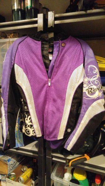 Purple Joe Rocket Protective Motorcycle Jacket