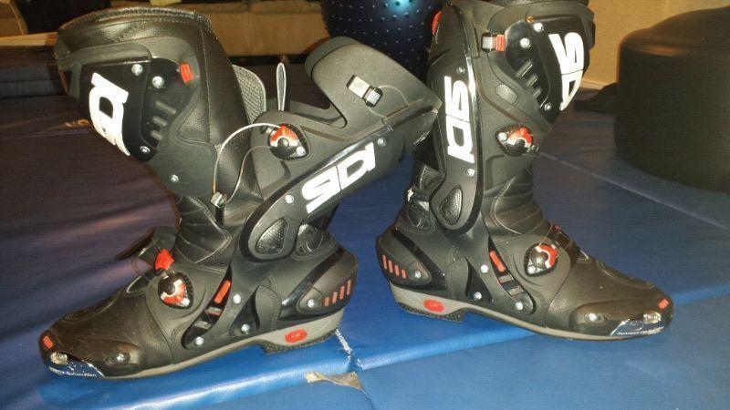 Sidi vortice race track motorcycle boots size US 9.5