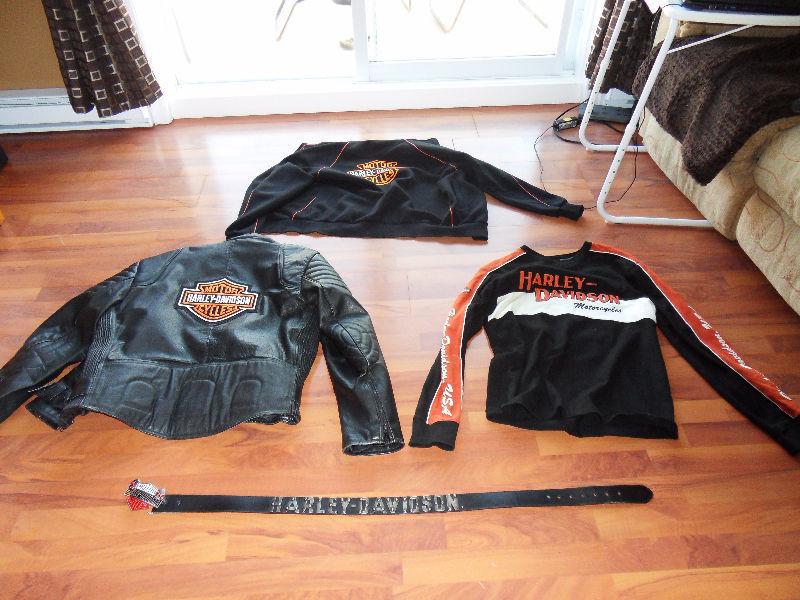 jacket harley davidson,ceinture harley et chandail harley