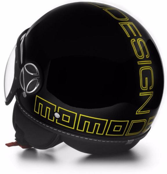 MOMO FGTR Black Scooter Helmet - Medium/Large