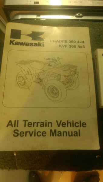 Kawasaki ATV Service manual & Owners manual