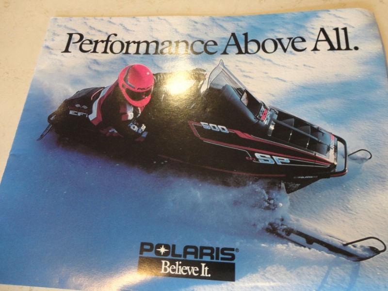 2 Vintage 1991 Polaris Sales Brochures - Shows the whole line