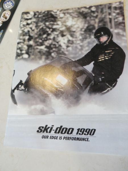 Vintage 1990 Ski-Doo Snowmobile Brochure - Cool Nostalgia