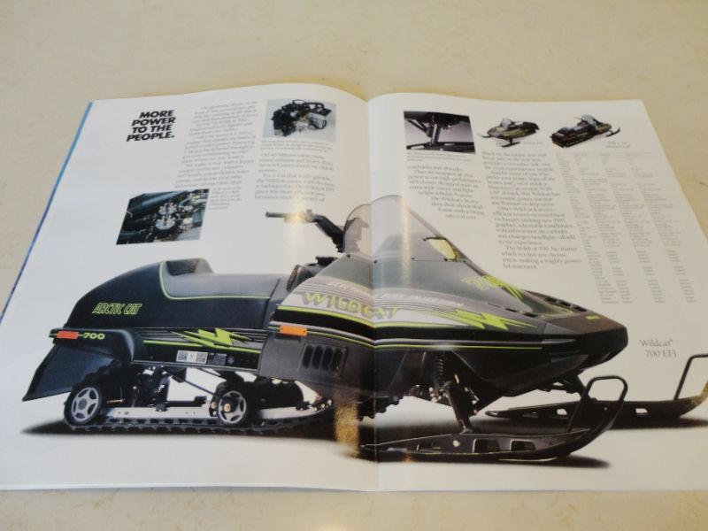 Vintage 1991 Arctic Cat Sales Brochure the Whole Sled Lineup