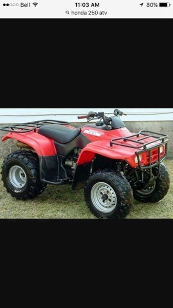 Wanted: Wanted Homda 250 or similar ATV for reasonable price