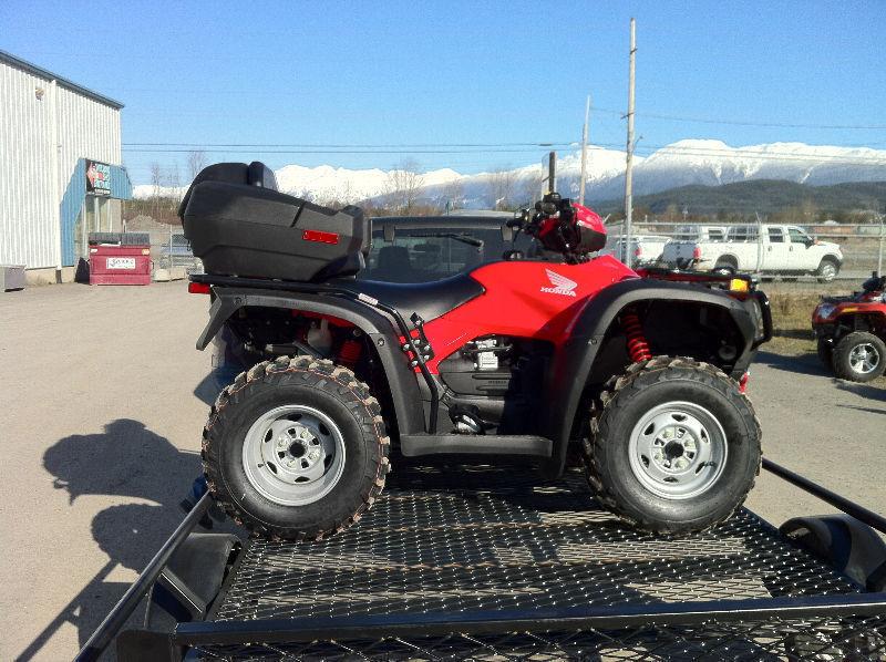 2013 Honda Rubicon with double trailer, low km;'s lady driven