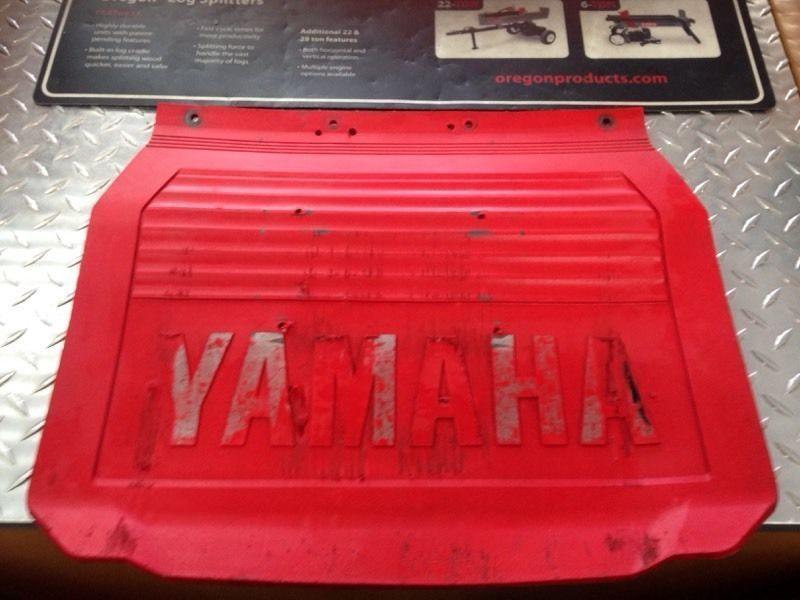 Used Red Yamaha Snow Flap