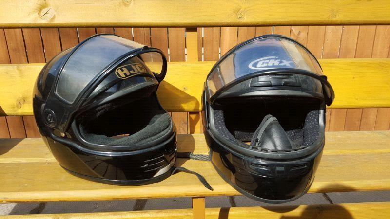 Snowmobile helmets hjc and ckx