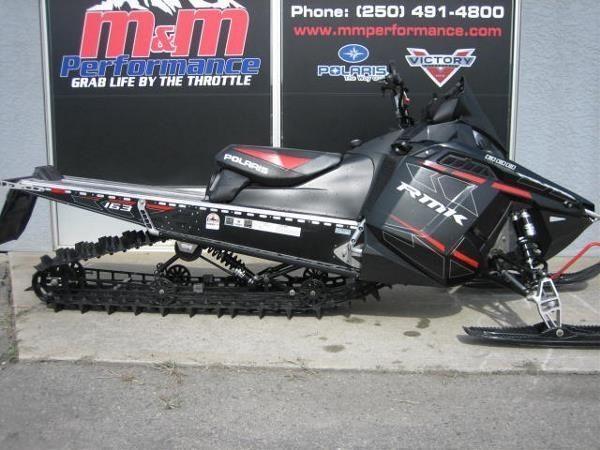 2015 Polaris 800 RMK 155 LE Matte Stealth Black with Red Graphic