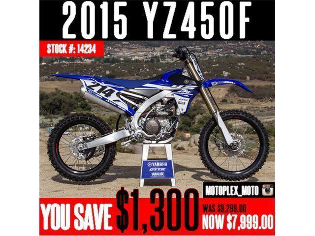 2015 Yamaha YZ450F @ Blowout Pricing