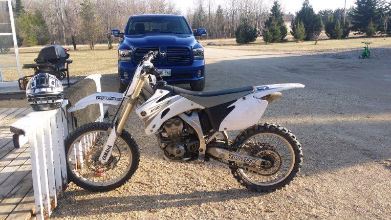 2007 white special edition yamaha yz250f