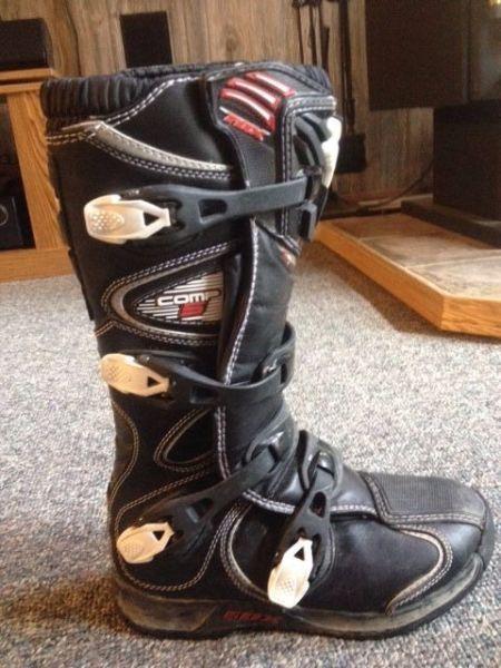 Moto Cross Boots 2 Pair Size 8 one Youth, one Adult
