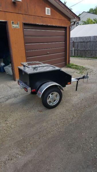 Motorcycle cargo trailer