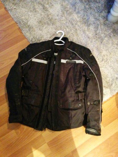 Motorcycle jacket and chaps