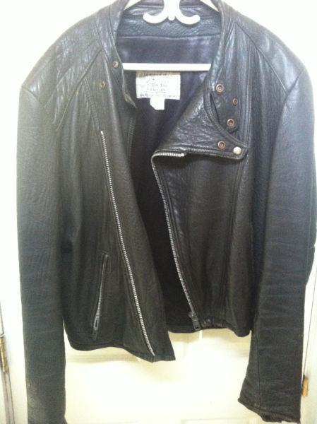 Vintage Leather Motorcycle Jacket XL\XXL