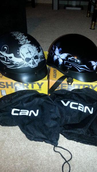 HIS AND HERS ADULT SHORTY HELMETS