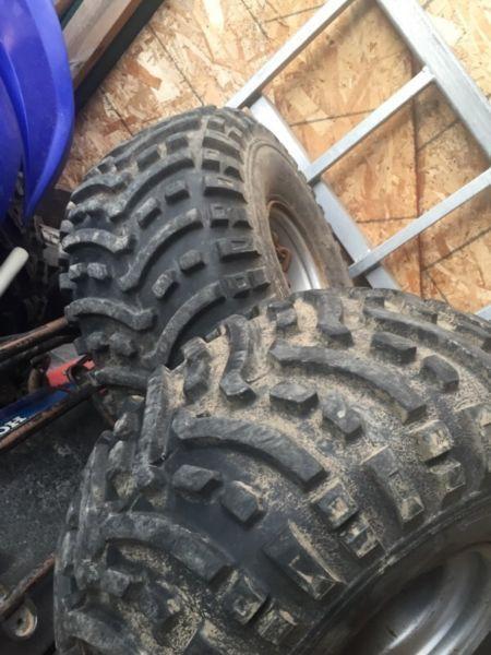 22/11/8 Honda trike or quad tire 4/110 bolt pattern I think