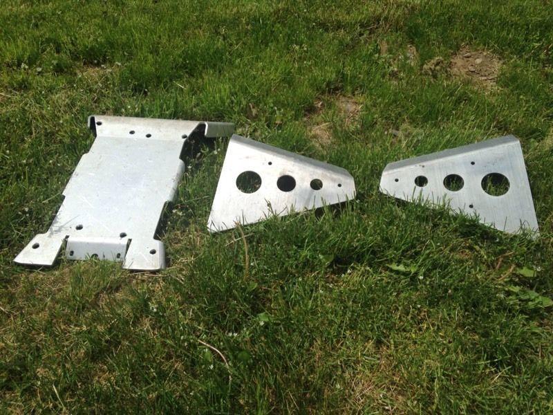Aluminum skid plates for Grizzly