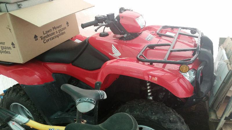 2013 Honda 500 Foreman 4x4 . ..only 230 kms