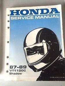 87 88 89 Honda Shadow VT1100C Shop Manual