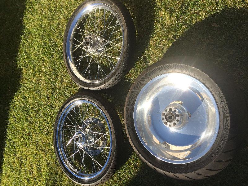 Harley Davidson rims and tires / wheels