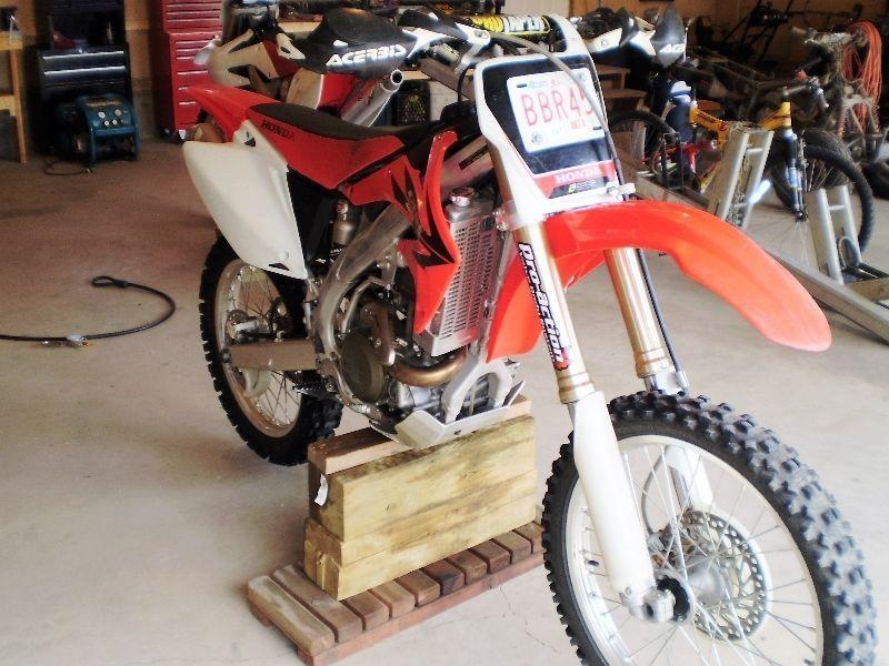 CRF450R set up for trail-wood