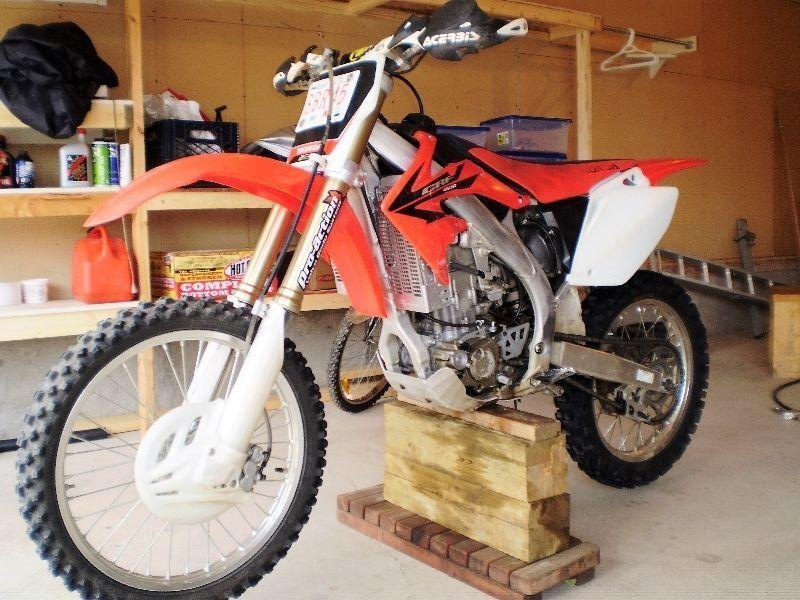 CRF450R set up for trail-wood