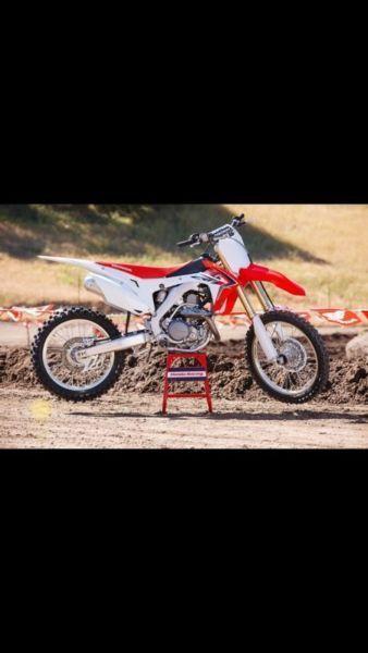 Wanted: Looking for Honda CRF 450 and CRF 100