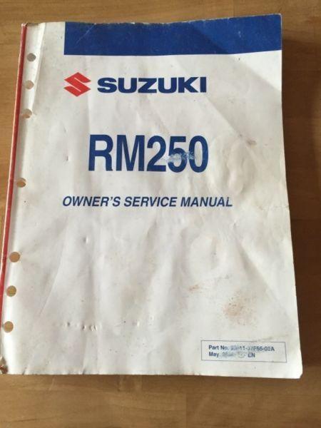 Suzuki RM250 service manual