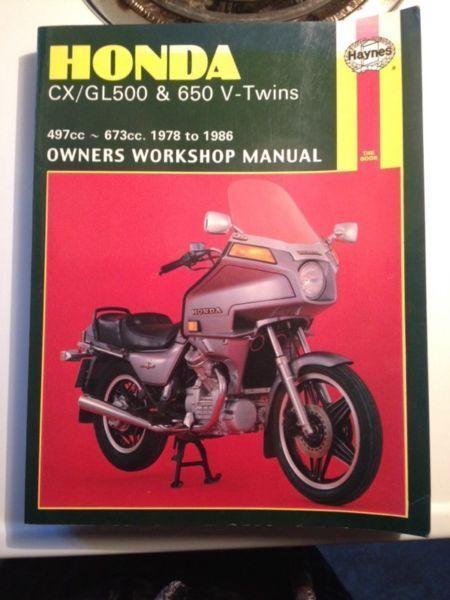 Honda cx/gl 500 650 manual