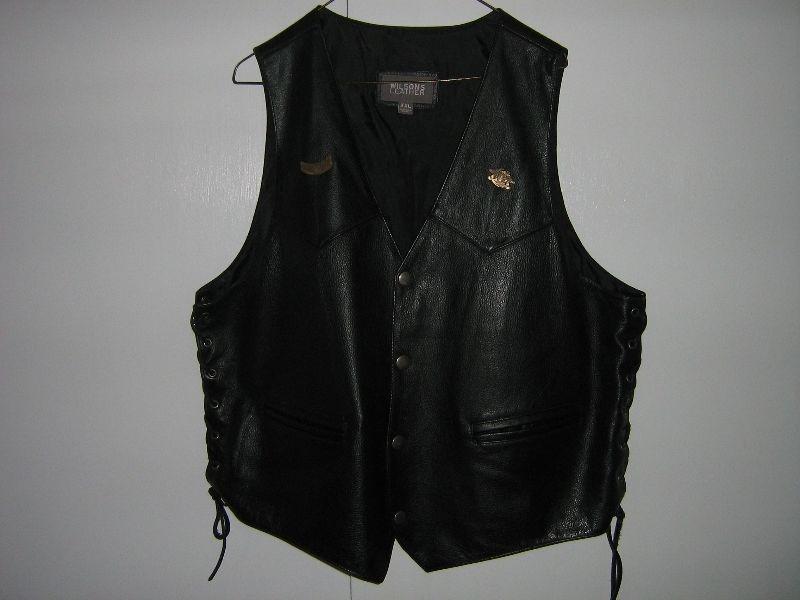 Mens Leather Chaps & Vest