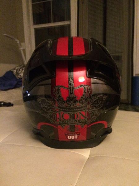 Icon Regal Goth Airframe full-face helmet