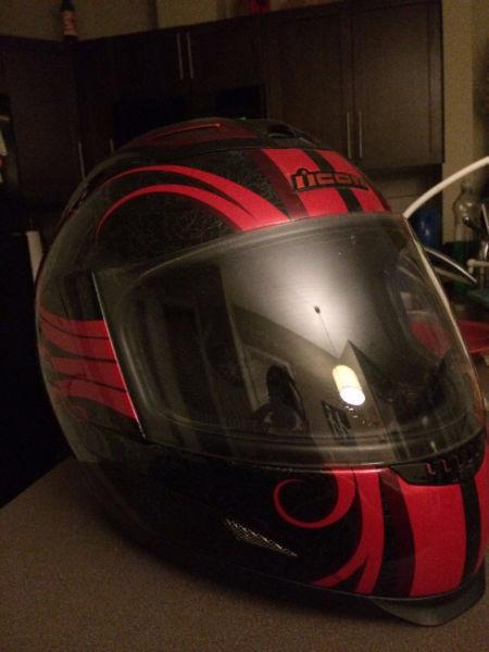 Icon Regal Goth Airframe full-face helmet