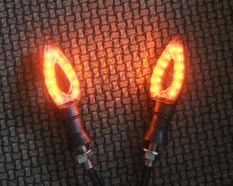 Motorcycle signal lights