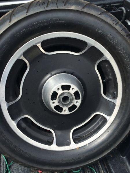 Harley Davidson Air Strike front wheel and tire
