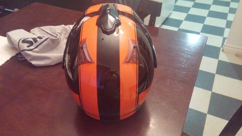 Shoei Hornet size large orange and black